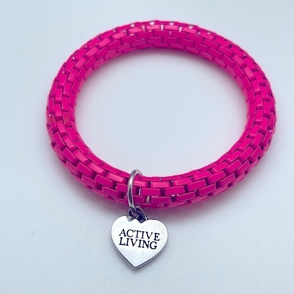 Bright hot pink Lorna  Jane‎ stretchy bracelet
